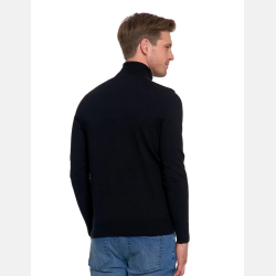 Klasyczny, bawełniany GOLF męski CZARNY sweter  MORAJ